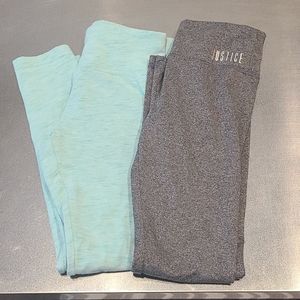 Justice yoga pants size 8
